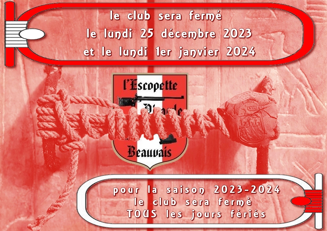 fermeture 25-12-2023 et 01-01-2024