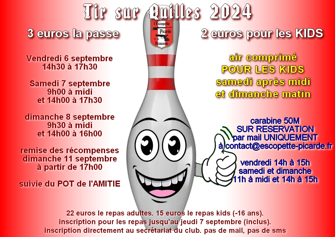 Tir sur quilles 2024